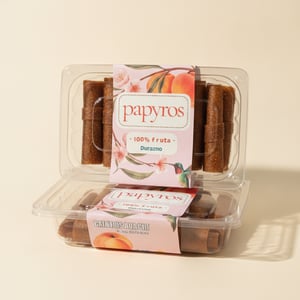 Caja de rollos de fruta Papyros sabor Durazno