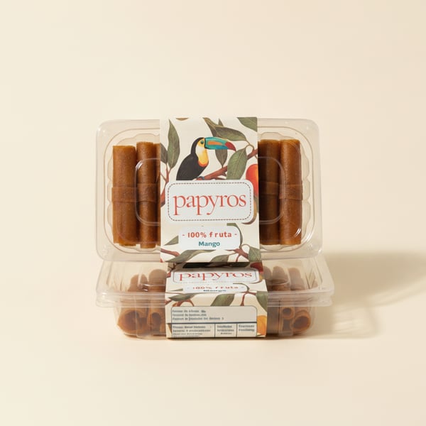Caja Rollos Mango — dulce sin azúcar añadida de Sweet Papyros